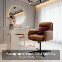 Stackable Molded Plastic Dining Chair Multi-Purpose Vanity Stool Modern Design Single Seat Ergonomic backrestrest for Apartment Dwellers, Homeowners, Kitchen, vanity area, Home Office, Restaurant