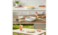 Ice-Frying Tray Plugplugless Rolled Ice Cream Pan Dessert Maker DIY Stainless Steel Compact for Children, Kitchen, Parties