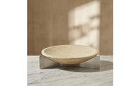Tabletop Tray with Stand Wabi-Fruit Bowl with Stand Speckled Decorative Organizer for Living Room