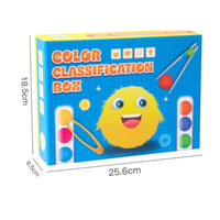 Preschool Color Sorting Toy with Tweezers Educational Tweezer Tongs Color Sorting Kit Colorful Learning Set with Storage Box Counting for Preschoolers