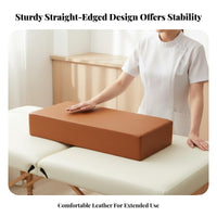 Easy to Clean Waterproof Positioning Pad Long-Lasting Rectangular Foam Pillow for Patients, Massage Clients, Hospital, Beauty Salon