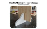 2 Pieces Mobile with casters Folding Divider stabilizer Foot Reinforced Stability Room Divider Stabilizer Foot Easy Installation Screen Base Universal Fit for Business Owners, event Coordinators, Bedroom, Studio Apartment, Hotel, Classroom