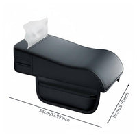 Universal Armrest Cover Box Elevator Non-Slip Surface Center Console Cushion with Storage Breathable Material Armrest Cover Organizer for Road Trips