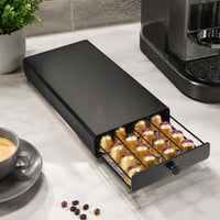 Coffee Capsule Storage Drawer Space-Saving Coffee Capsule Storage Box Sleek Sturdy for Espresso Drinkers, Kitchen Countertop