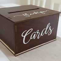 Wedding Card Box Sturdy Wood Construction Wooden Wedding Card Box Event Decoration Easy Assembly Party Supply for Weddings