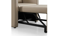 PU Leather Upholstery Hospital Escort Chair Foldable Design Folding Armchair Bed Long-Lasting Steel Frame Single Convertible Sofa Bed Space-Saving for Guests, Office