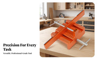 Adjustable Cabinet Door Drilling Jig Aluminum Alloy Cabinet Door Alignment Jig Threaded Rod Engraved Markings