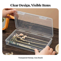 Clear Hairpin Container Dust-Proof Jewelry Box Transparent Design for Crafters