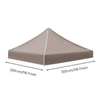Replacement Canopy Top Foldable Gazebo Canopy Cover Protection Outdoor Cover for Backyard