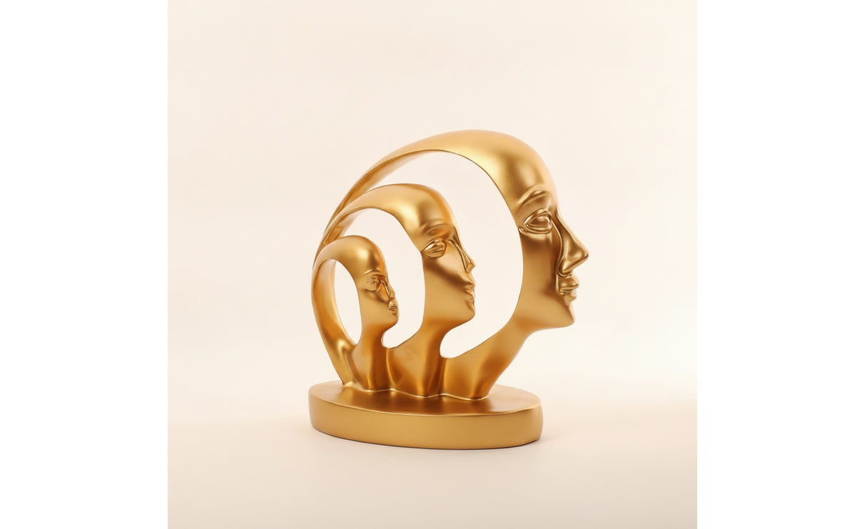 Abstract Face Sculpture Decorative Abstract Face Statue Minimalist for Entryway