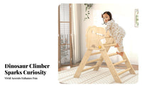 Develops Physical Skills Wooden Climbing Triangle Stimulates Creativity Solid Wood Climbing Frame Adjustable Foldable Toddler Ladder Finish-Coating-Coating-Free for Toddlers, Preschoolers, Playroom, Indoor, Nursery, Living Room