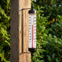 Outdoor Thermometer Metal Wall Thermometer Easy-Read Instrument for Garden, Patio