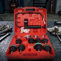 14 Pieces Cooling System Pressure Tester Kit Universal Radiator Leak Tester Coolant Vacuum Refill Tool for Mechanics, Home Mechanics