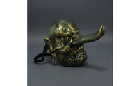 Cosplay Tengu Mask Eco-Friendly Japanese Oni Mask Cultural Theme Decorative Item Easy to Paint for Cosplayers, Anime Fans, Display Shelf, Exhibition, Tea Room