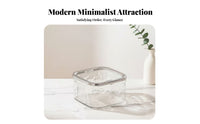 Plastic Box with Lid Stackable Design Push-Latch Clear Box Secure Latches