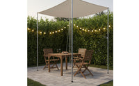 2 Pieces Iron Tarp Poles Long-Lasting Camping Awning Support Rods Sectional Tent Poles Stable and Firm Shelter Pole Set