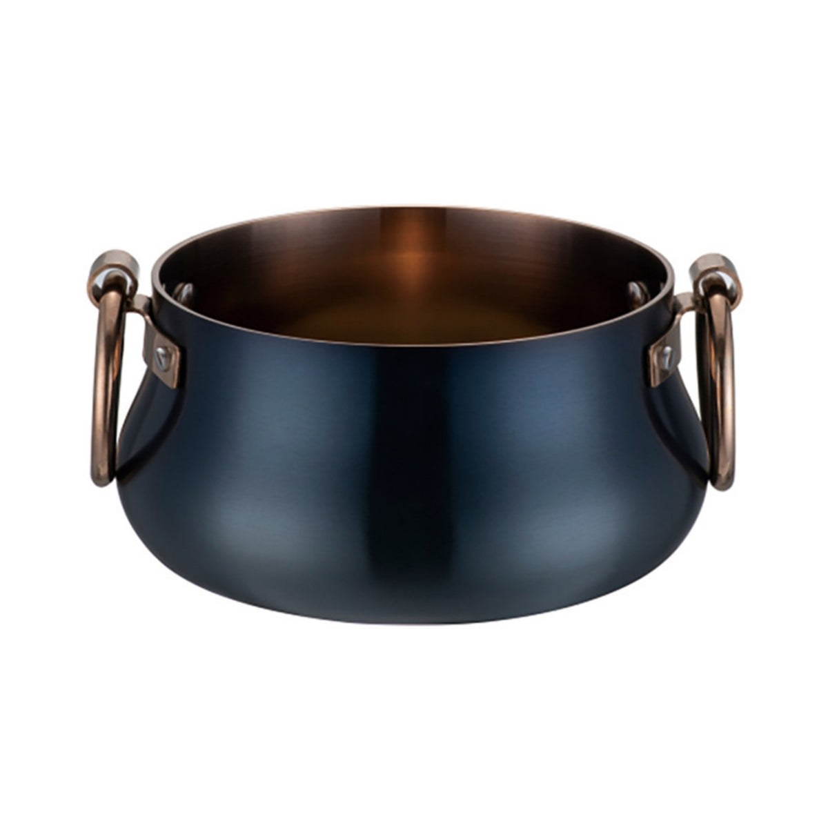 Stainless Steel Hot Pot Single-Person Hot Pot with Handles 3-Layer Cookware for Home Kitchen