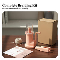 Yarn Cord Crafting Tool DIY Craft Yarn Rope Braiding Machine Hand Crank Knitting Machine Easy to Use Hand Crank Knitting Mill