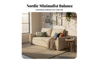Folding Sofa Bed Space-Saving Multi-Position Sleeper Bed Two-in-oneUse Design transformable Couch for Guests, Homeowners, Small Spaces, Bedroom, Home Office