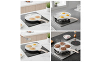 4-Cup Egg Pan Nonstick Egg Pan with 4 Cups Multi-Section Breakfast Skillet for Families