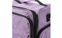 Large Capacity Manicure Tools Storage Bag Waterproof Manicure Kit Storage Bag Multi-Compartment Double Layer Nail Polish Organizer Adjustable Dividers