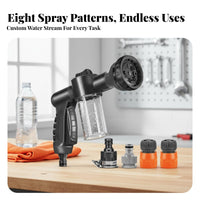 Car Wash Foam Ergonomic Grip Car Wash Foam Sprayer Watertight Connector High Pressure Hose Nozzle for Gardeners, Pet Washing