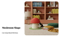 Red Fungi Feline Tree Scratch-Resistant Fungi Feline Scratching Pad Sturdy and Stable Pet Furniture for Kittens, Small Cats, Living Room, Bedroom