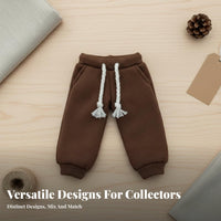 For OB11 Doll Joggers Drawstring Waist 1/12 Pants Finely Stitched 1/12 Doll Outfit
