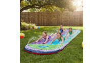 Lawn Water Slide with Sprinkler Heavy-Duty Garden Water Slide Large Toy for Kids, Families, Garden