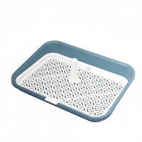 Dog Toilet with Post Keeps Paws Dry Dog Potty Tray Puppy Training Tray Easy to Clean Puppy Training Pad Holder Long-Lasting