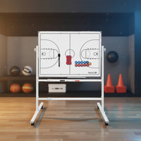 Folding Stand Board Foldable Basketball Board Sports Whiteboard Teaching Aid Long-Lasting for Training, Classroom