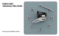 27 Speed Bike Gear Selector Brake Combo Lightweight Design 3x9 Speed Groupset Cycle Gear Selector and Derailleur Kit