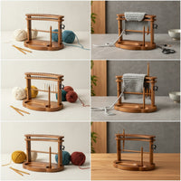 Yarn Storage Rack Tangle-Tangle-Resistant Yarn Stand with Spindle Organizer Compact Sturdy for Knitters, Craft Room