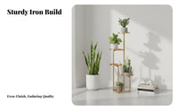 4-Tier Plant Stand Easy Assembly 4-Tier Vertical Rack Rustproof for Living Room