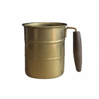Sturdy Camp Mug with Handle Easy to Clean Stainless Steel Mug Lightweight Drinkware Portable for Outdoor