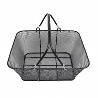 Metal Shopping Basket Portable Double Handle Basket Heavy Duty Household Storage for Supermarket