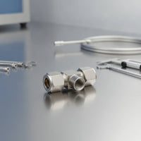 Tee Fitting with Female Thread Hexagonal 3-Way Connector Compact for Spray Lines