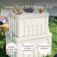 Large Capacity Plastic Storage Box, Portable Organizer