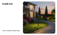 Waterproof Garden Lawn Lamp Weather Resistant LED Garden Post Light Decorative for Pathway, Courtyard, Driveway