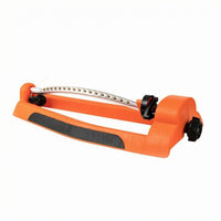 Oscillating Lawn Sprinkler 17 Nozzles Lawn Sprinkler Outdoor Watering Orange Plastic Body Yard Tool Easy to Use