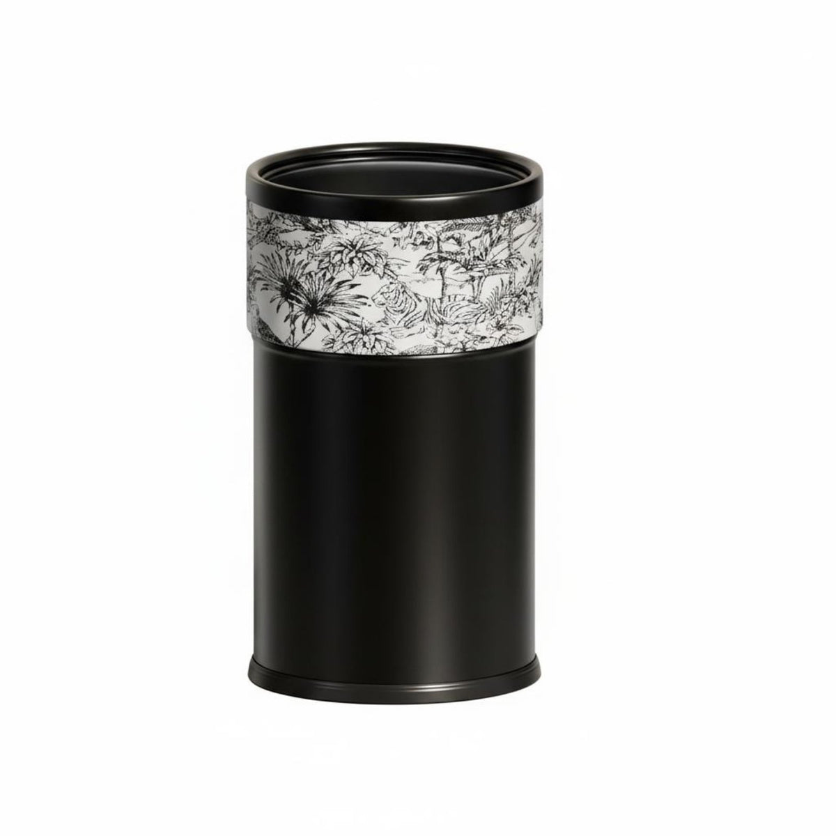 Large Capacity Modern Cylinder Garbage Bin Light Luxury Design Minimalist Waste Basket Easy to Clean Round Accessible Top Trash Can Removable Inner Container for Living Room, Bathroom, Bedroom, Office