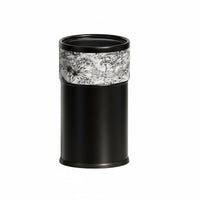 Large Capacity Modern Cylinder Garbage Bin Light Luxury Design Minimalist Waste Basket Easy to Clean Round Accessible Top Trash Can Removable Inner Container for Living Room, Bathroom, Bedroom, Office