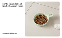 No-Spill Design Ceramic Cat Bowl Easy to Clean Anti-Tip Cat Food Dish Long-Lasting for Kittens, Small Dogs, Kitchen, Indoor, Floor