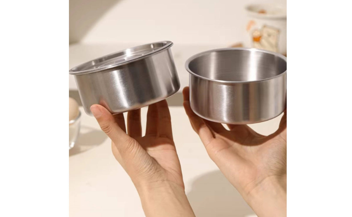 stainless steel Egg Steamer Bowl Large Capacity Egg Custard Bowl Rapid Heating Conduction Cookware for Infants