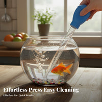 Fish Tank Waste Remover Strong Suction Fish Tank Waste Scooper Multifunctional Aquarium Cleaning Pipette for Aquarists, Turtle Owners, Home