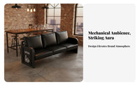Retro & Design Tufted Iron Frame Loveseat Comfortable Cushions Booth Seating utilitarian Sofa for Restaurant Owners, Interior Designers, Cafe, Bar, Lounge Area, Waiting Room