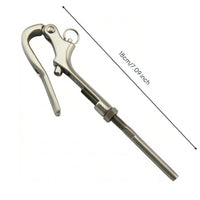 Stainless Steel Tensioning Fitting with Hook Corrosion-Resistant Wire Rope Tensioner Rust-Proof Screw Tensioner Easy to Install for Marine Rigging