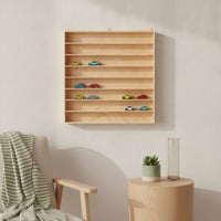 Toy Car Display  Model Car Display Shelf Low Profile Storage Rack with Compartments for Collectors, Bedroom