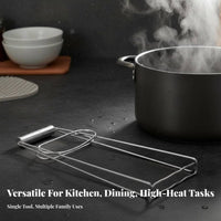 Stainless Steel Bowl Clamp Non-Non-Attracting Anti-Scald Bowl Clamp Hot Plate Grabber Gripper S Thickened Wire Stainless Steel