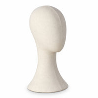 Stable Mannequin Head with Fabric Cover Neutral Fabric Mannequin Head Lightweight Long-Lasting for Boutiques, Milliners